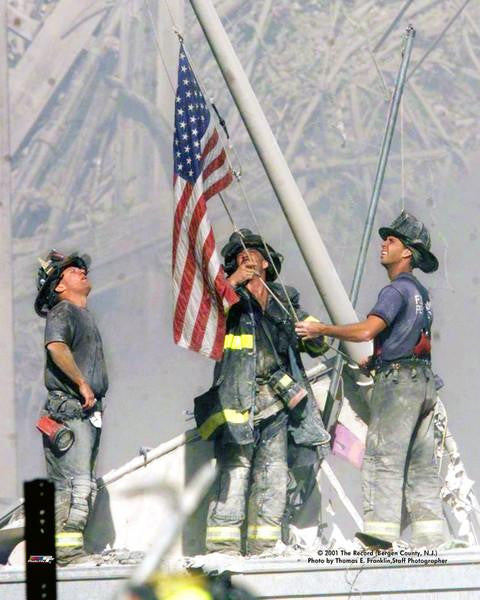Firefighters at Ground Zero - September 11th Tribute