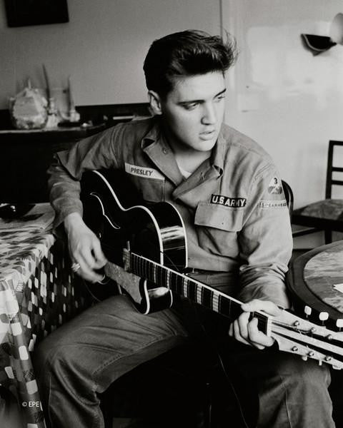 Elvis Presley (wearing US Army jacket) Photo