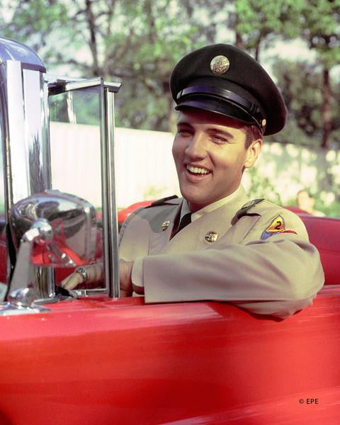 Elvis Presley (sitting in car) Photo