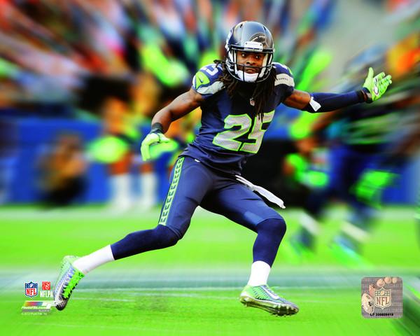 Richard Sherman NFL Motion Blast Photo