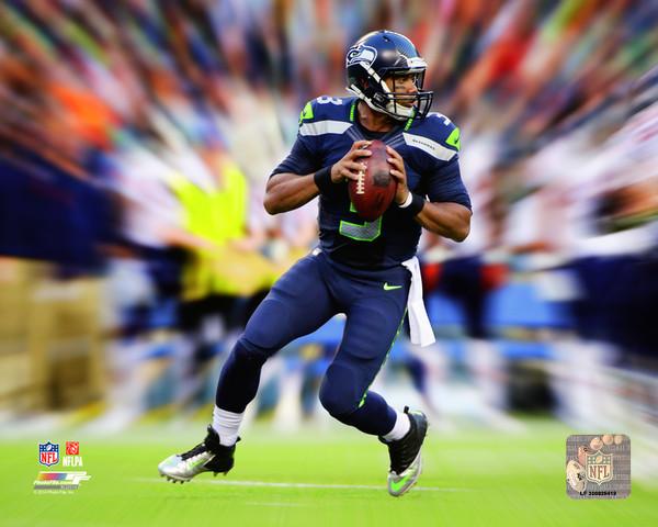 Russell Wilson NFL Motion Blast Photo