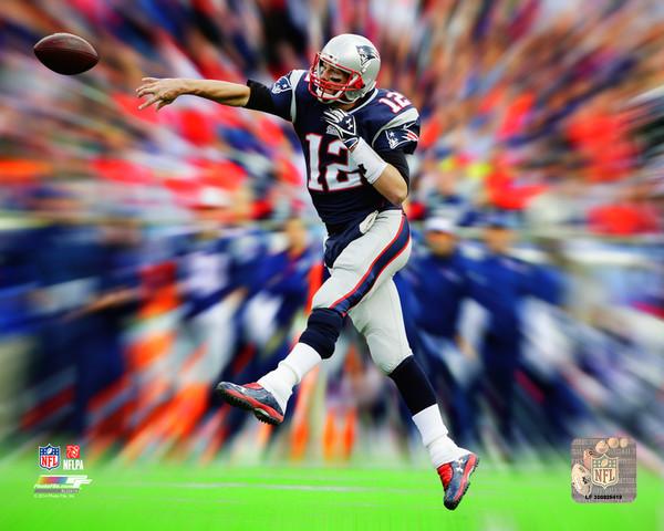 Tom Brady NFL Motion Blast Photo