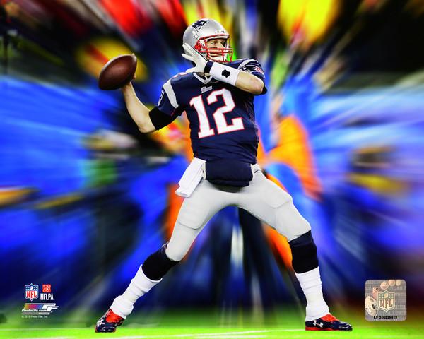 Tom Brady NFL Motion Blast Photo