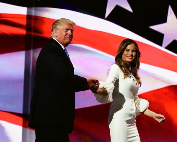 Donald Trump and his wife, Melania Trump, during the Republican National Convention 7/18/2016 #1
