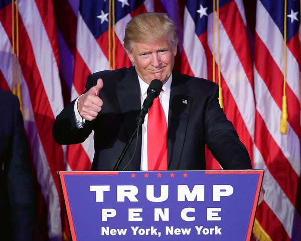 Donald Trump gives his acceptance speech at his election night event 11/9/2016 in New York City #2