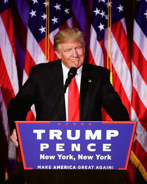 Donald Trump gives his acceptance speech at his election night event 11/9/2016 in New York City #1
