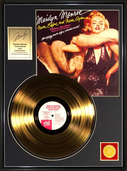 Marilyn Monroe "Never Before..."  Framed Gold Record T-Shirt - Societee Norms