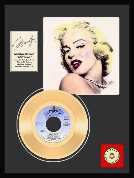 Marilyn Monroe "Heat Wave"  Framed Gold Record T-Shirt - Societee Norms