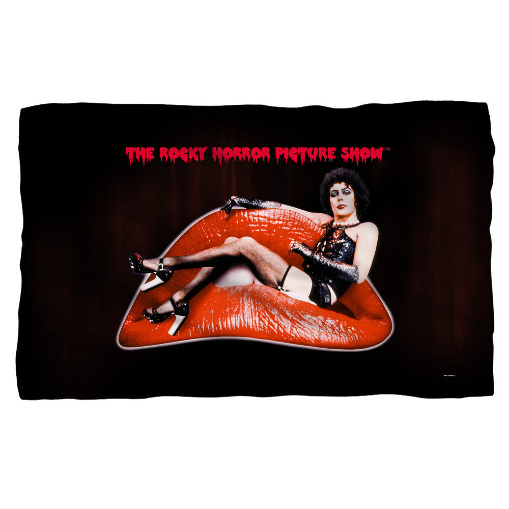 Rocky Horror Picture Show - Frank & Lips Fleece Blanket T-Shirt - Societee Norms