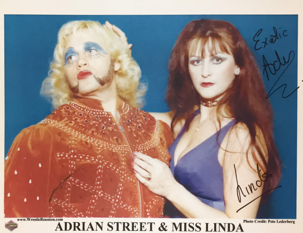 Adrian Street & Linda - Autographed Promo Photo