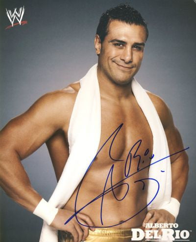 Alberto del Rio - Autographed WWE Promo Photo - maniacjoe
