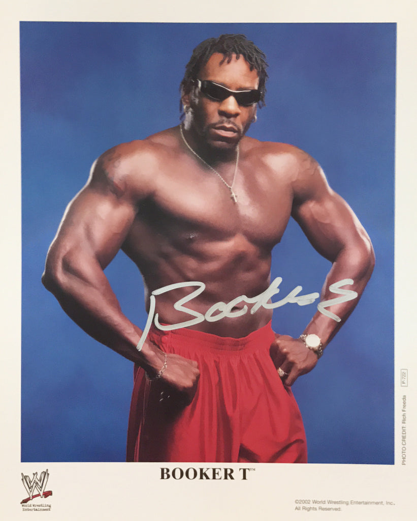 Booker T - Autographed WWE 8x10 Promo Photo