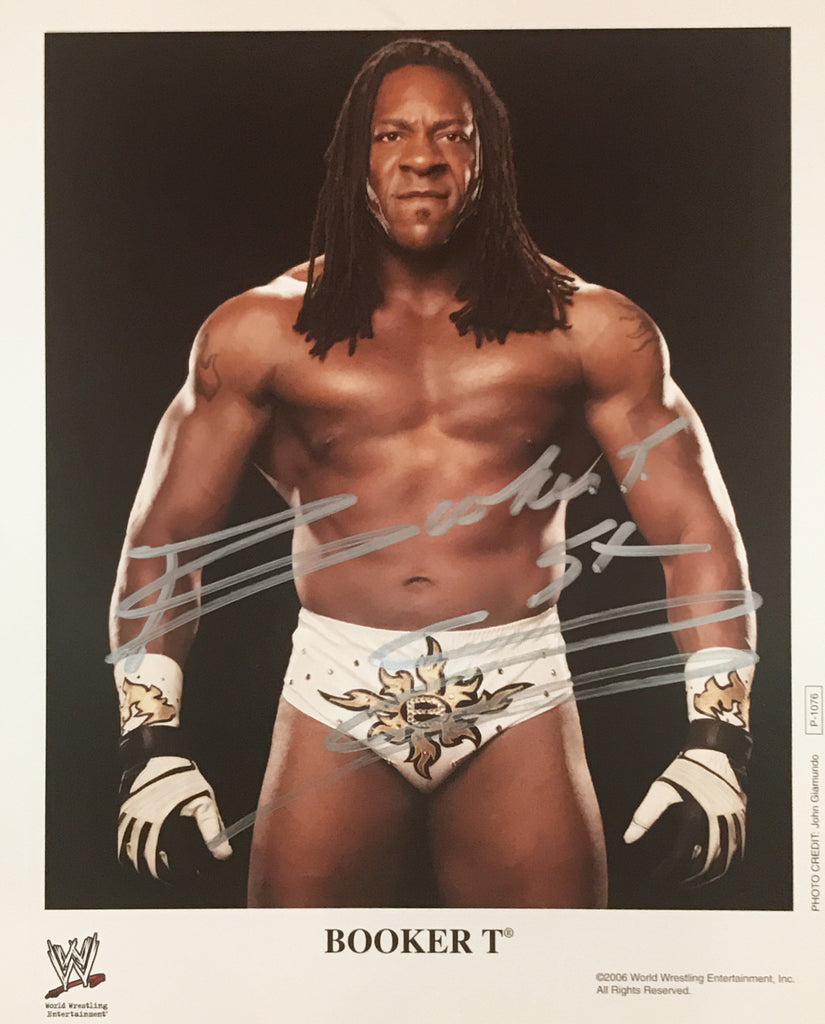 Booker T - Autographed WWE 8x10 Promo Photo