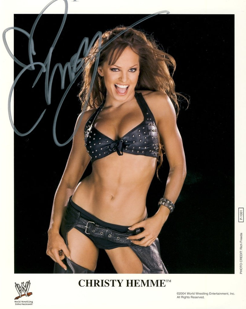 Christy Hemme - Autographed WWE 8x10 Promo Photo