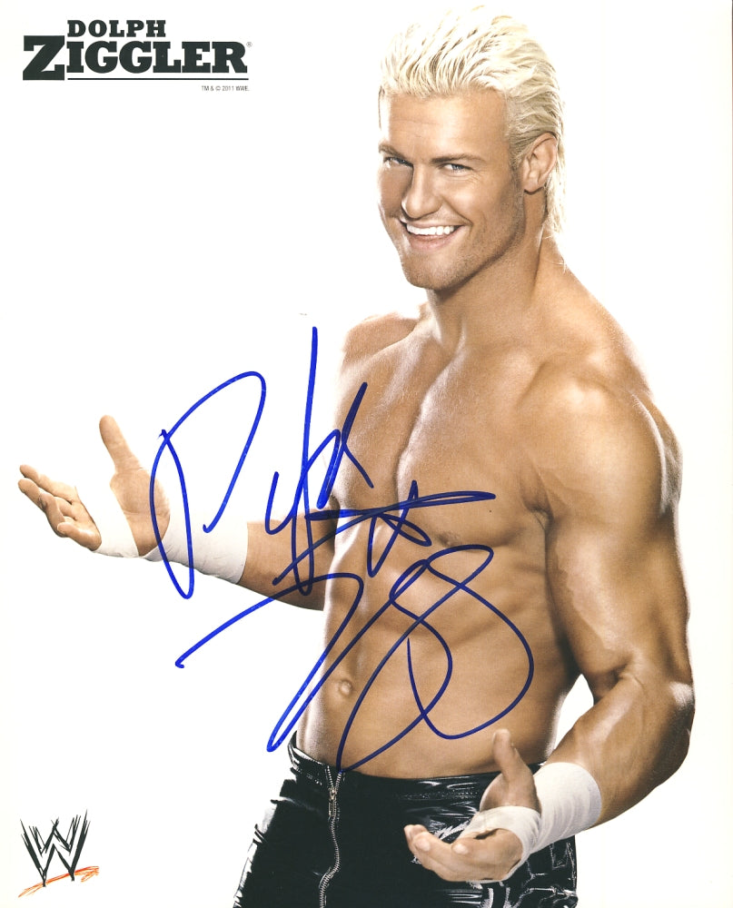 Dolph Ziggler - Autographed WWE 8x10 Promo Photo