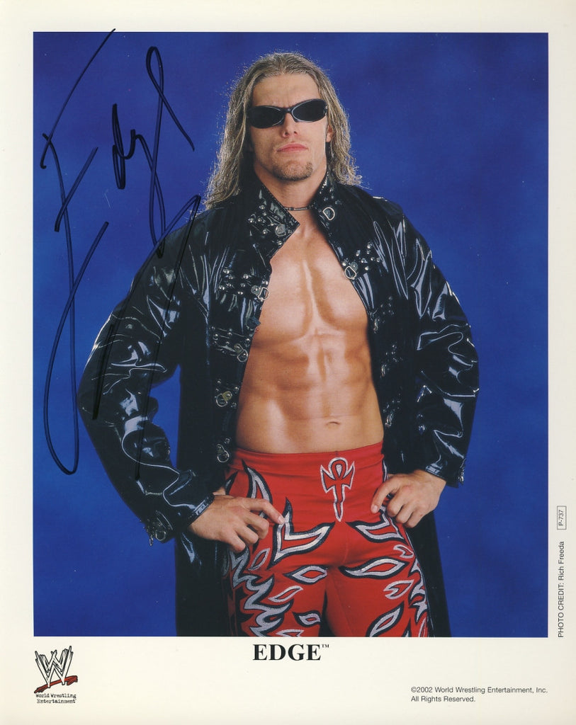 Edge - Autographed WWE Promo Photo