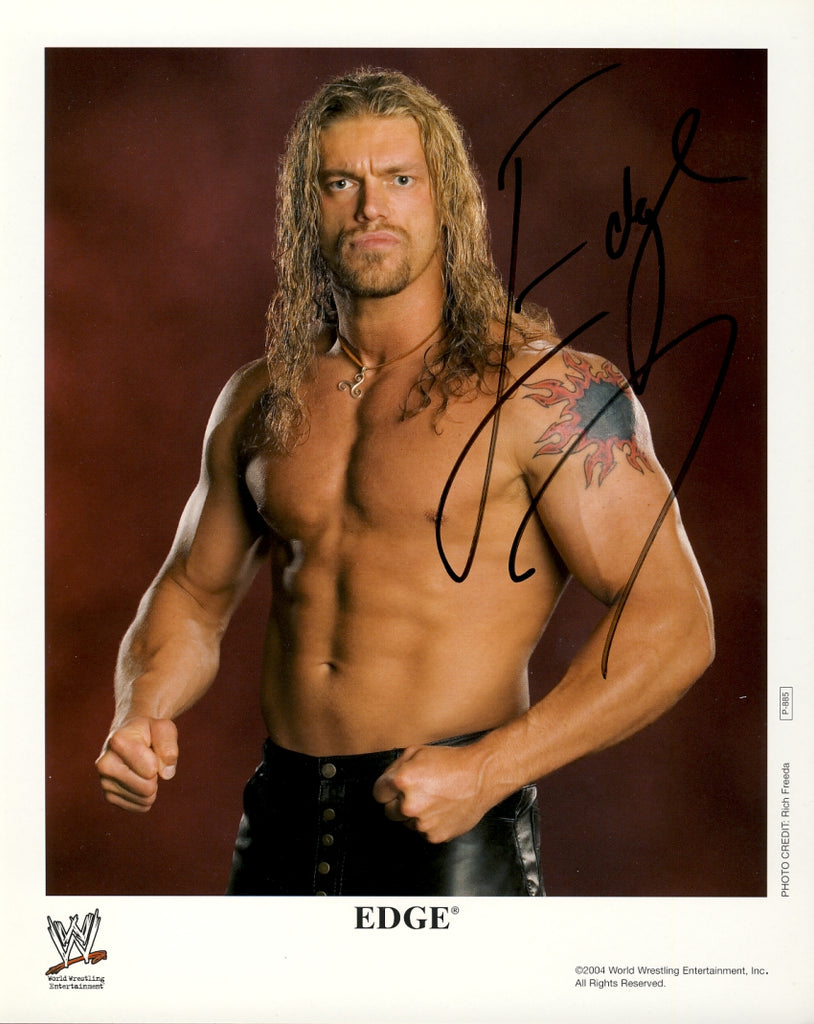 Edge - Autographed WWE 8x10 Promo Photo