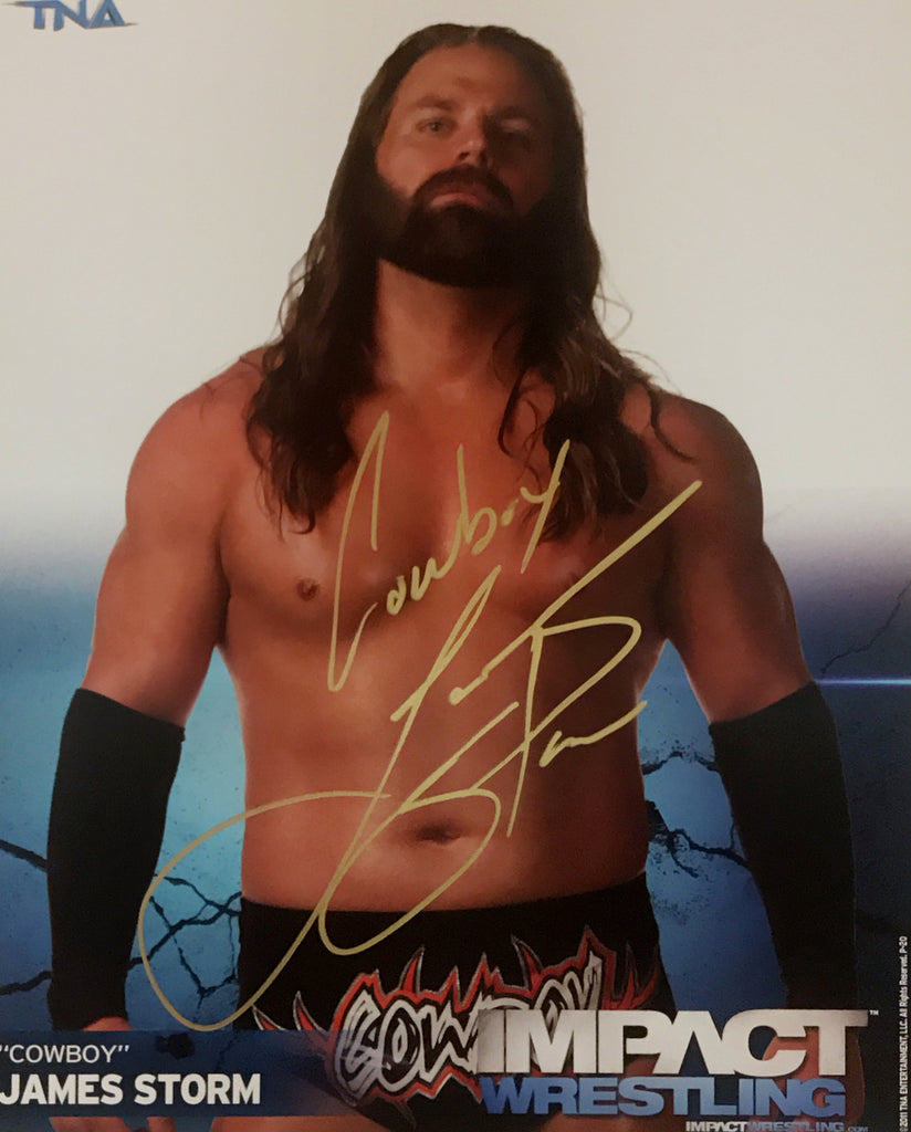 James Storm - Autographed 8x10 TNA Promo Photo
