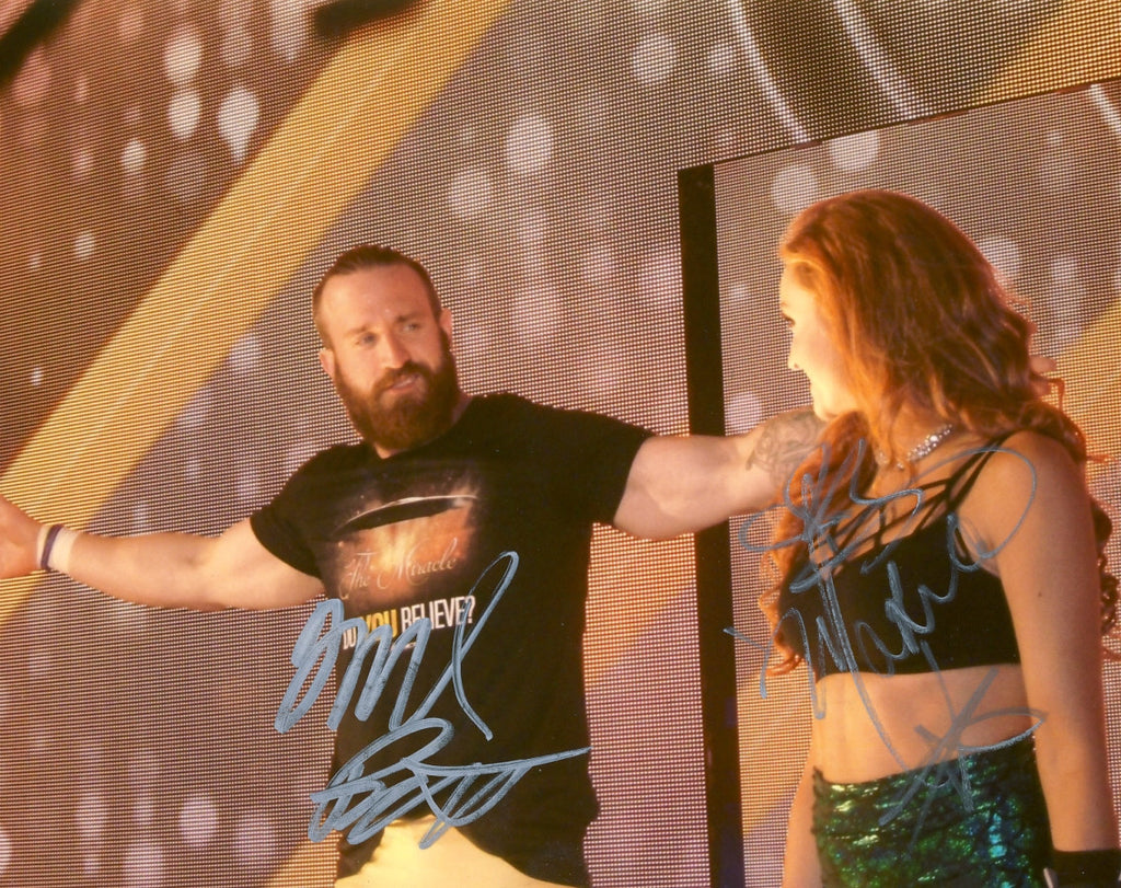 Maria Kanellis and Mike Bennett - Autographed 8x10 Photo