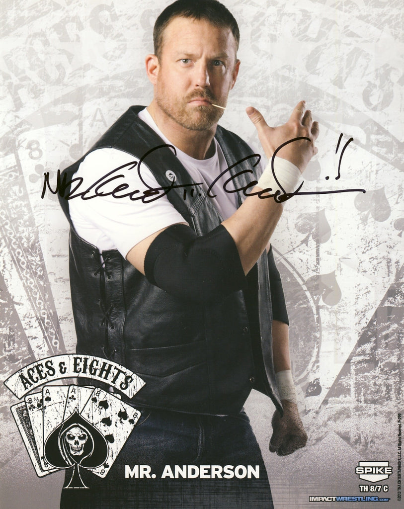 Mr Anderson - Autographed TNA 8x10 Promo Photo