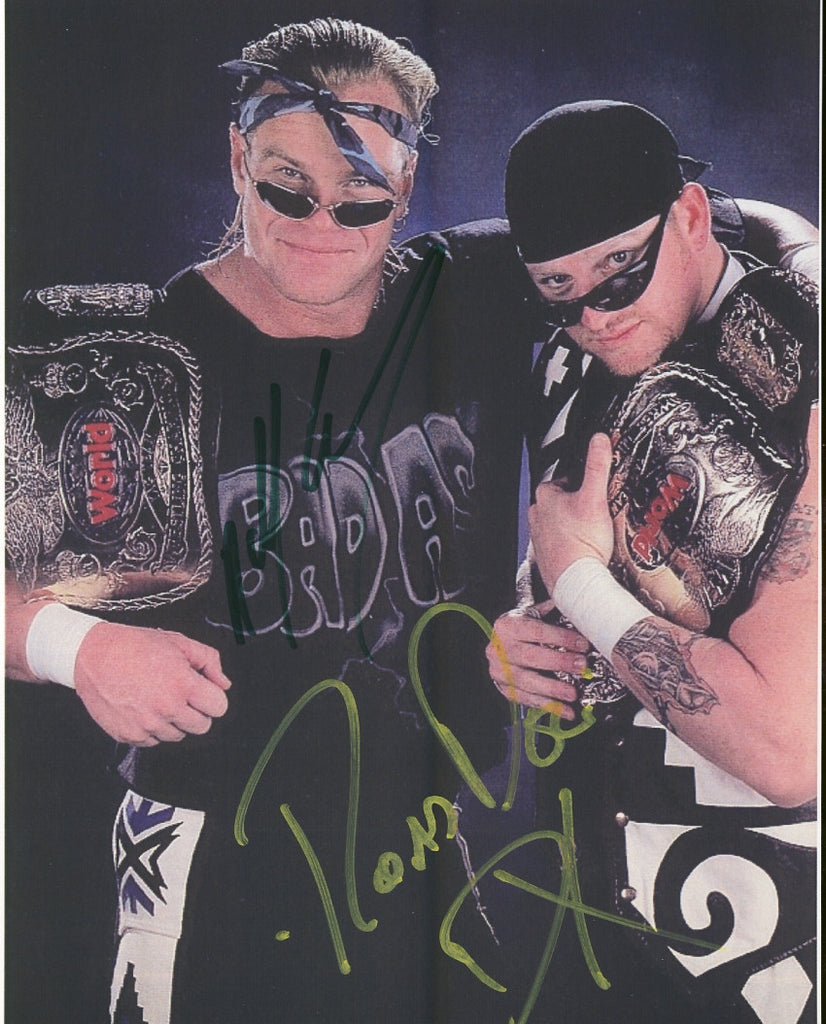 New Age Outlaws (Billy Gunn & Road Dogg) - Autographed 8x10 Promo Photo