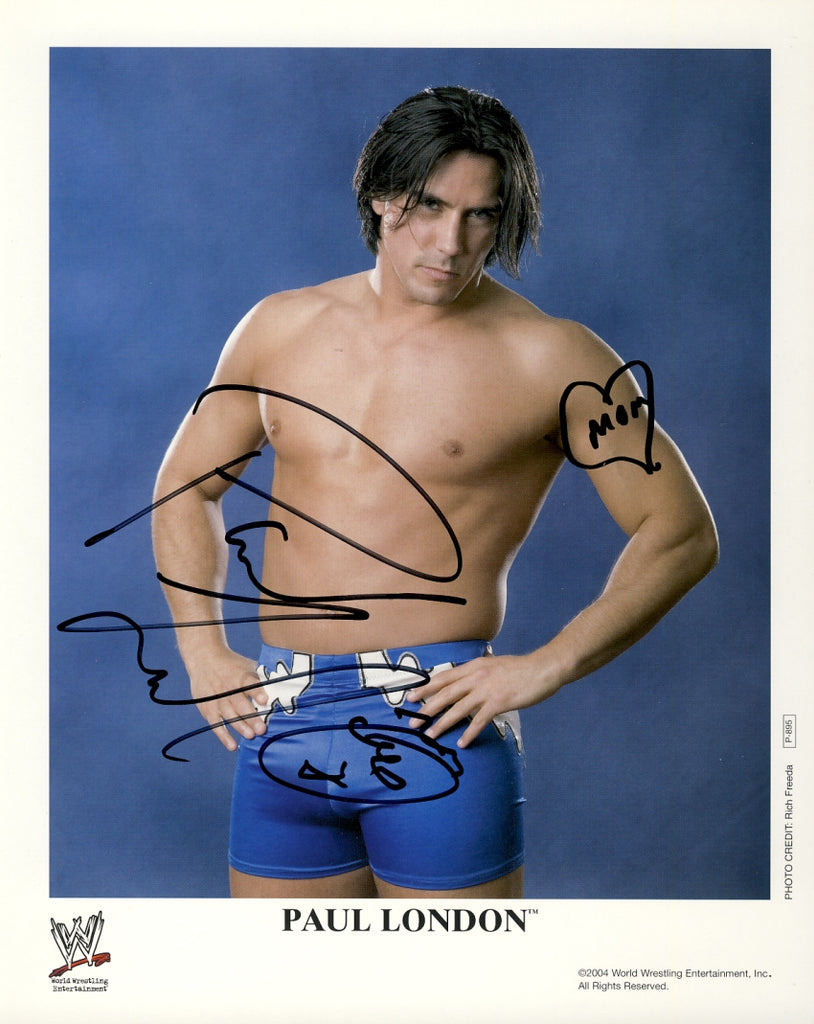 Paul London - Autographed WWE 8x10 Promo Photo