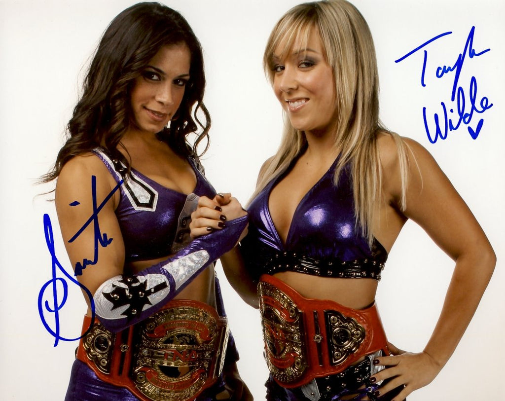 Sarita and Taylor Wilde - Autographed TNA 8x10 Photo