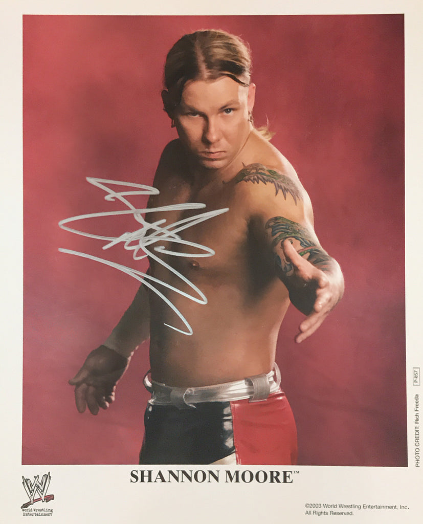 Shannon Moore - Autographed WWE 8x10 Promo Photo